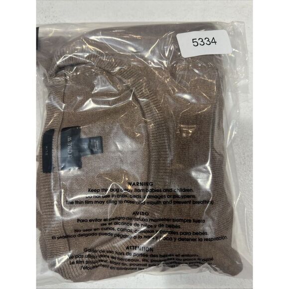 J. Crew Cotton With Cashmere Beige Slim Small Sweater Pullover Mens Work Preppy - Picture 4 of 4